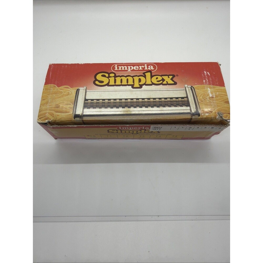 New Attachment For Noodle Machine Imperia Simplex SPAGHETTI COD. 275 WITH BOX